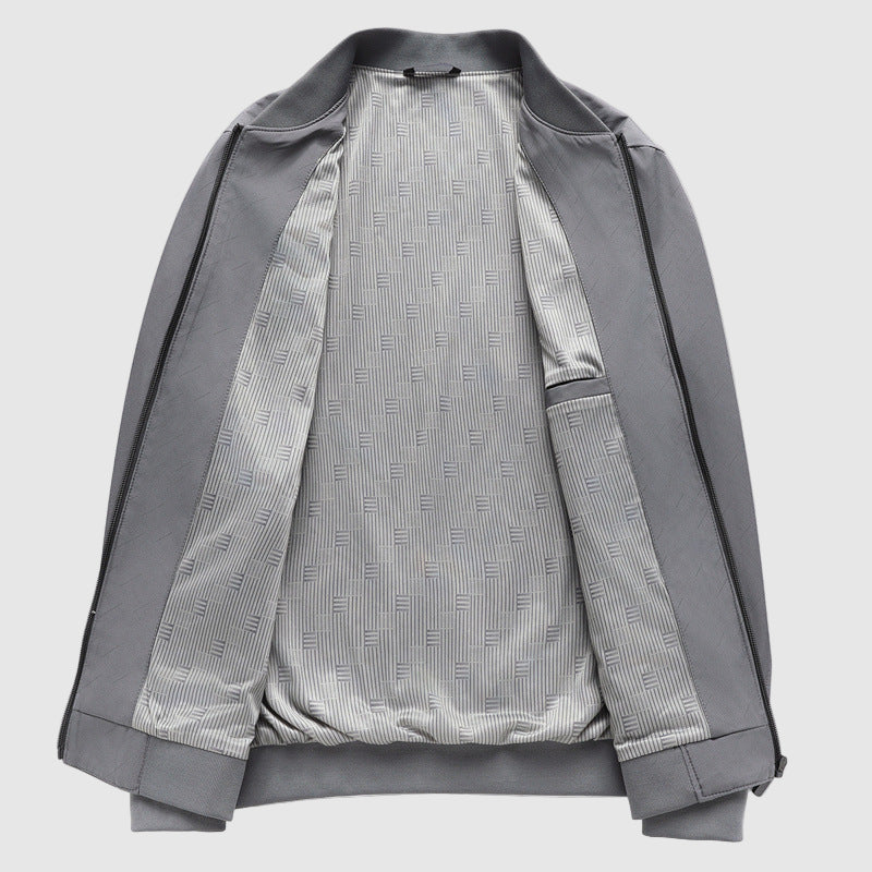 Steel Aura Bomber Jacket by Alexander Heliot 