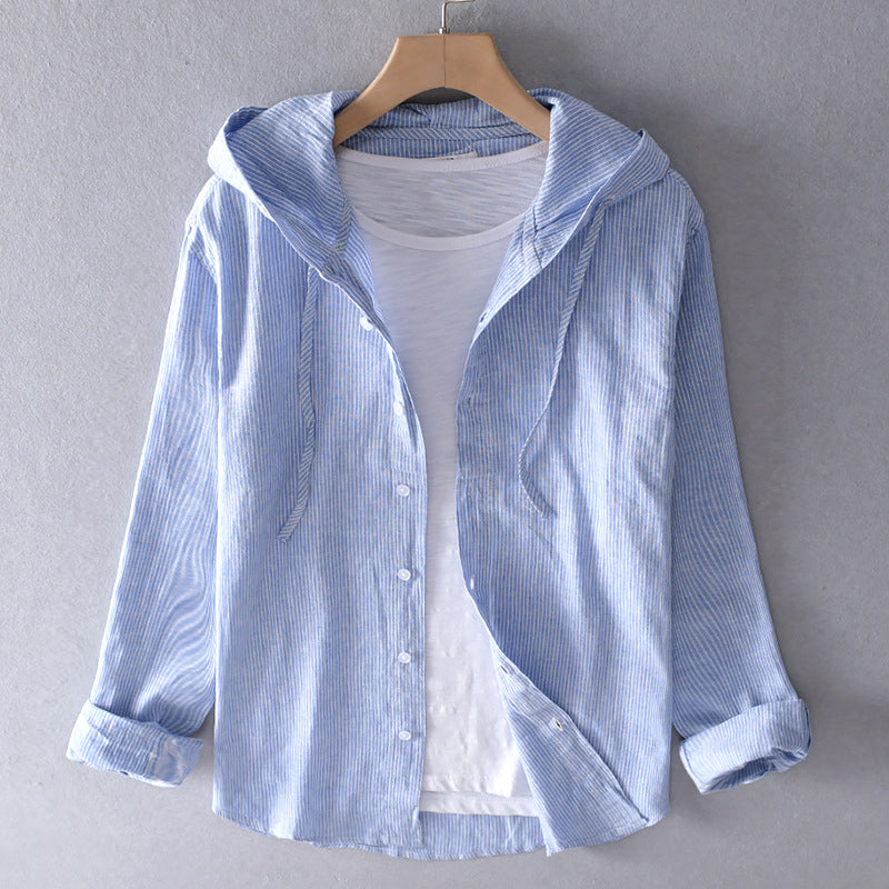 Celest - Casual Spring Hooded Blouse
