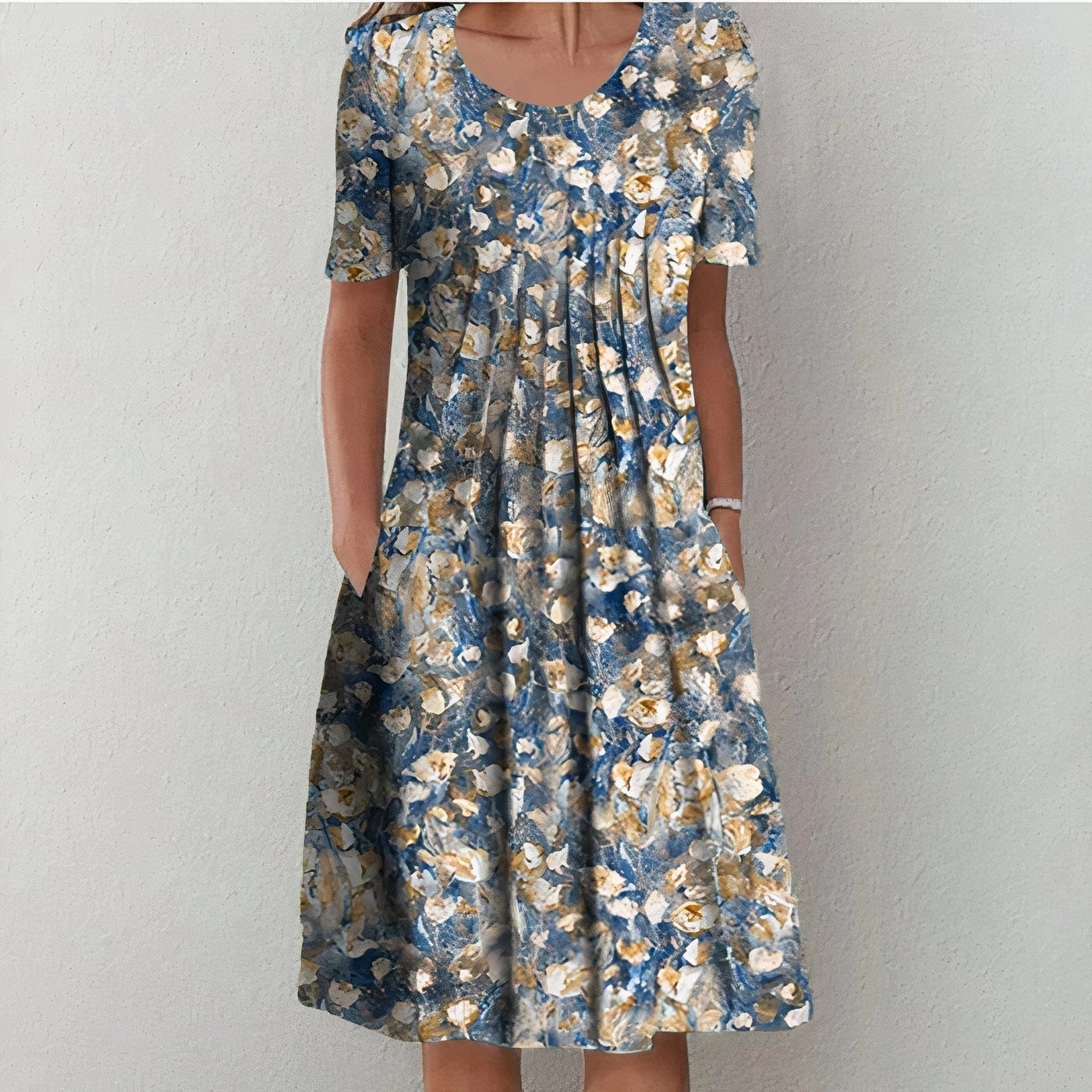 Hanna - Elegant Floral Midi Dress