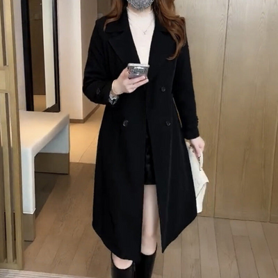 Nadine - Elegant Wool Trench Coat