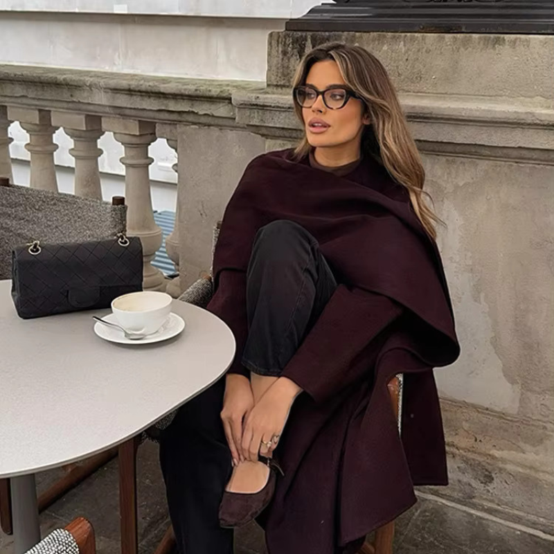 Bordeaux - Wrap Coat