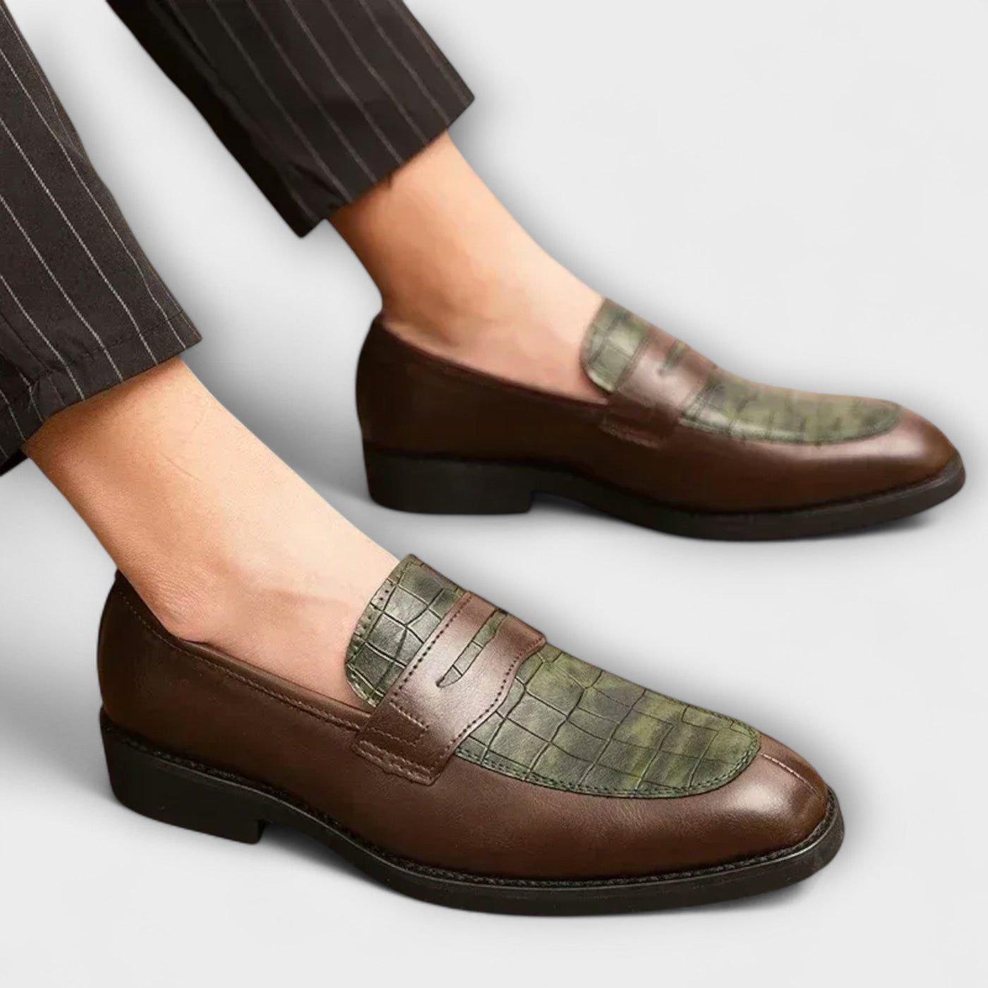 Milo | Luxury Crocodile Slip-On Loafers