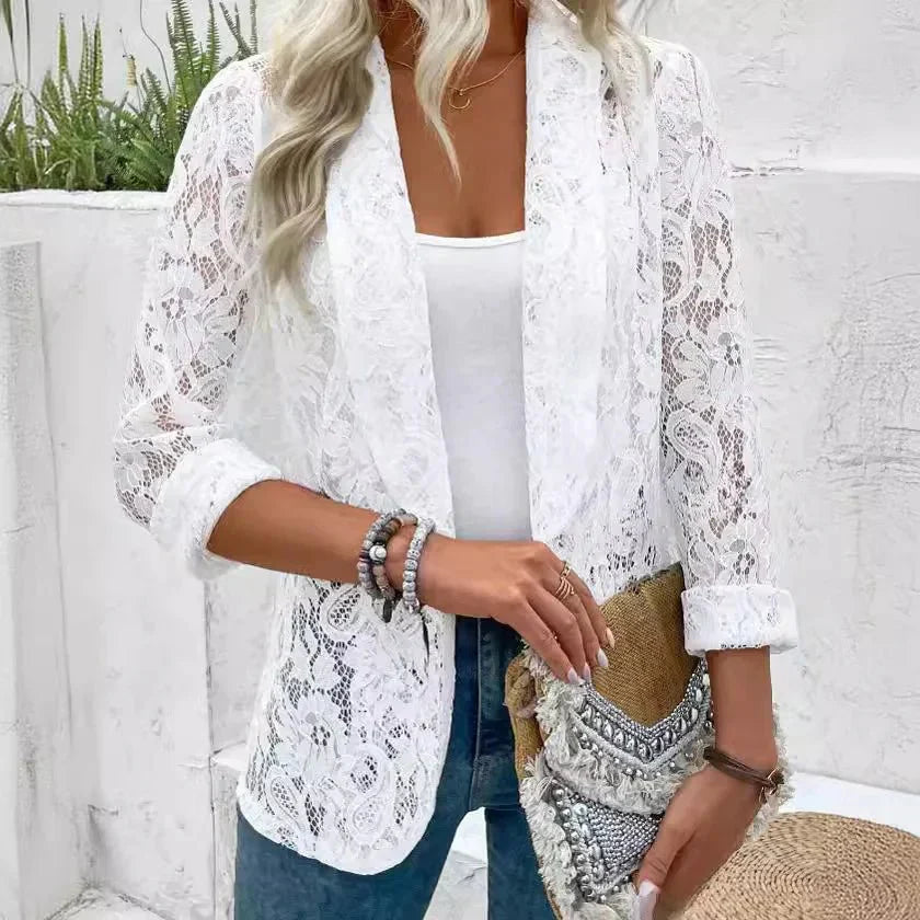 Lucienne - Elegant Women's Blazer with Lace
