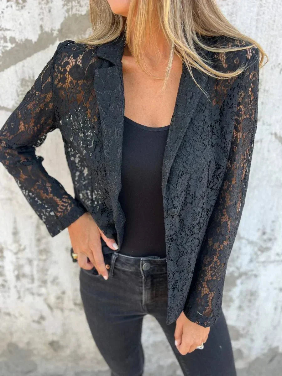 Lucienne - Elegant Women's Blazer with Lace