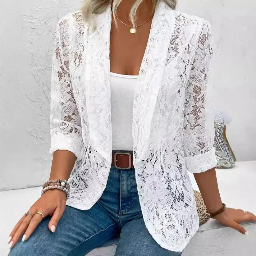 Lucienne - Elegant Women's Blazer with Lace
