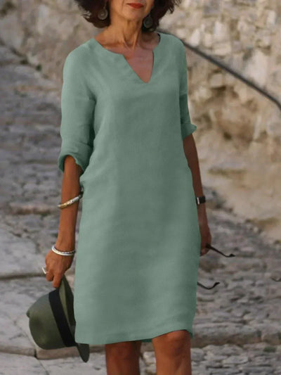 Josette - Elegant V-Neck Dress