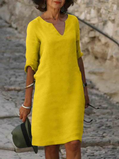 Josette - Elegant V-Neck Dress