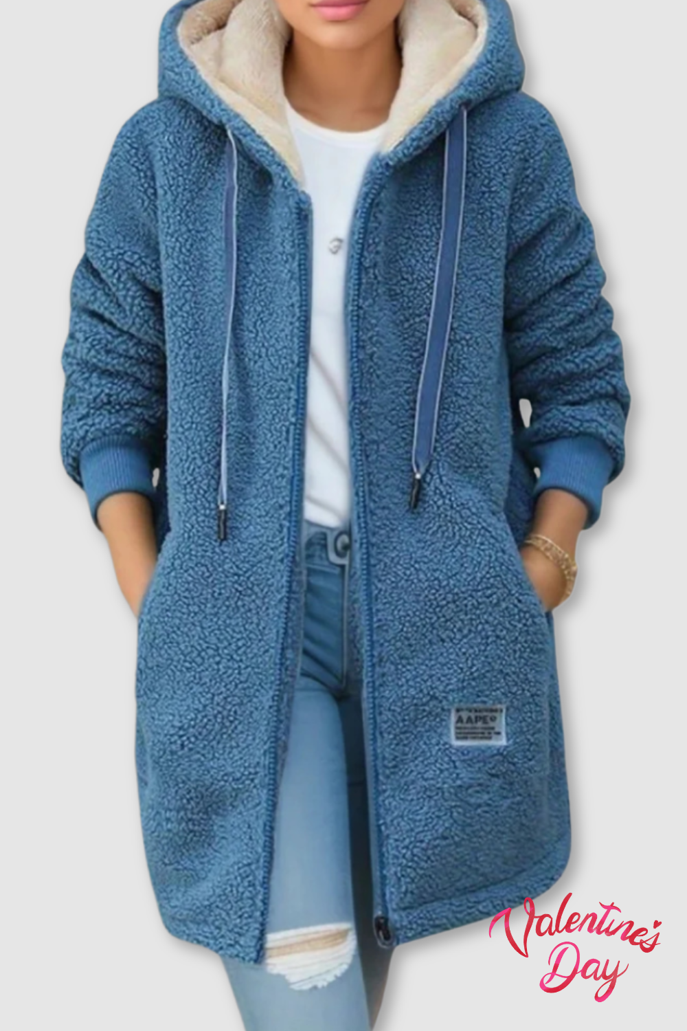 Glenda - Fleece Jacket with Hood